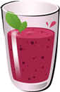 Illustration roter Smoothie
